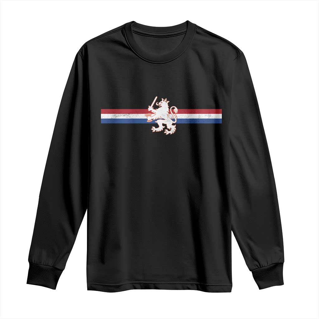 Nederland Dutch Republic Lion Vintage Holland Flag Long Sleeve Shirt