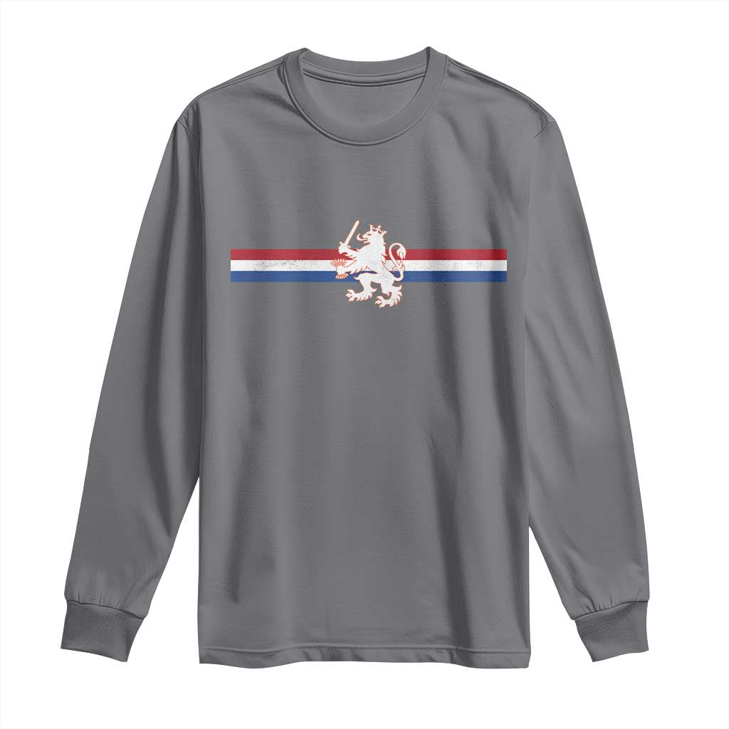 Nederland Dutch Republic Lion Vintage Holland Flag Long Sleeve Shirt