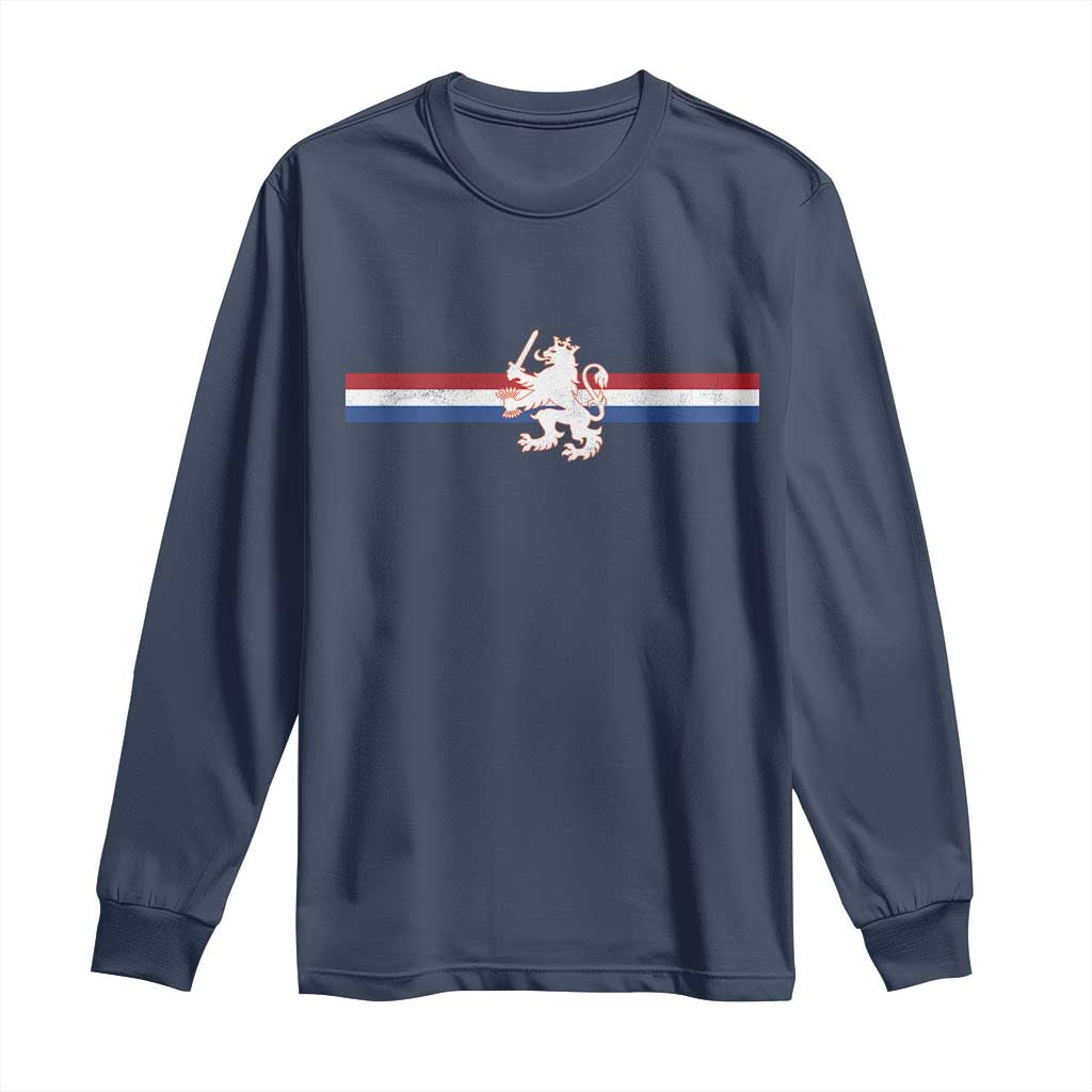 Nederland Dutch Republic Lion Vintage Holland Flag Long Sleeve Shirt