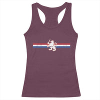 Nederland Dutch Republic Lion Vintage Holland Flag Racerback Tank Top