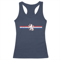 Nederland Dutch Republic Lion Vintage Holland Flag Racerback Tank Top