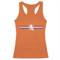 Nederland Dutch Republic Lion Vintage Holland Flag Racerback Tank Top