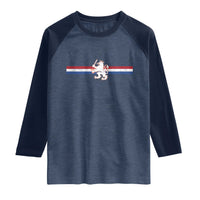 Nederland Dutch Republic Lion Vintage Holland Flag Raglan Shirt