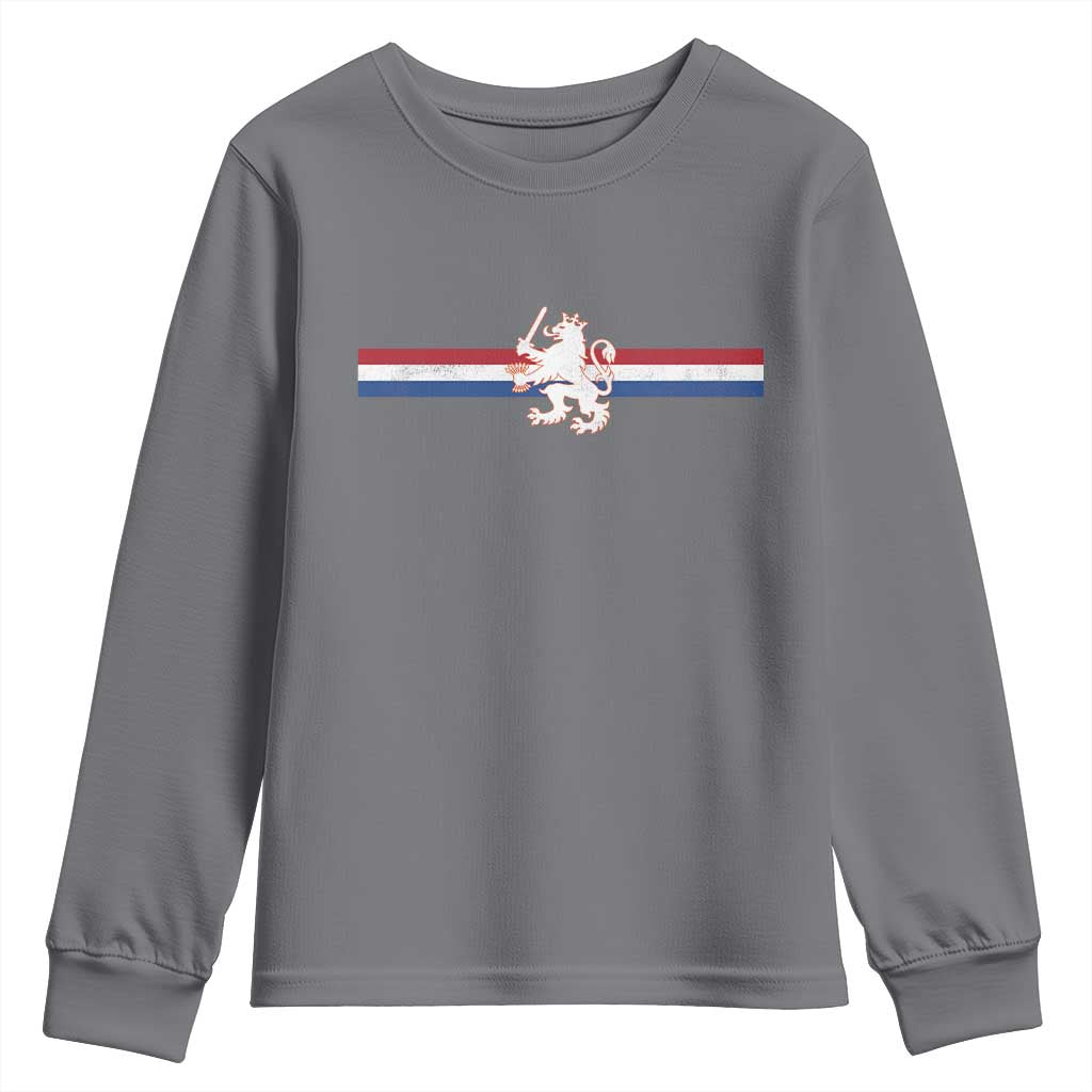 Nederland Dutch Republic Lion Vintage Holland Flag Youth Sweatshirt