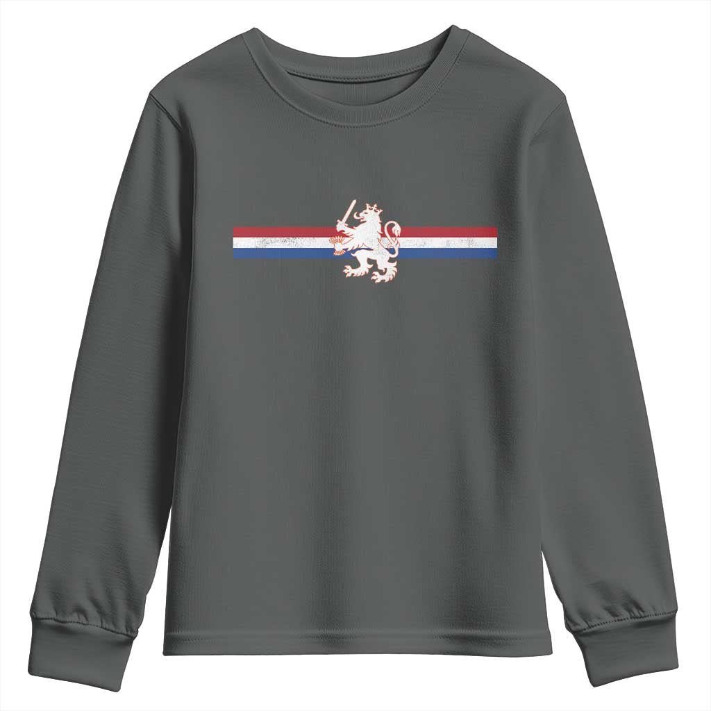 Nederland Dutch Republic Lion Vintage Holland Flag Youth Sweatshirt