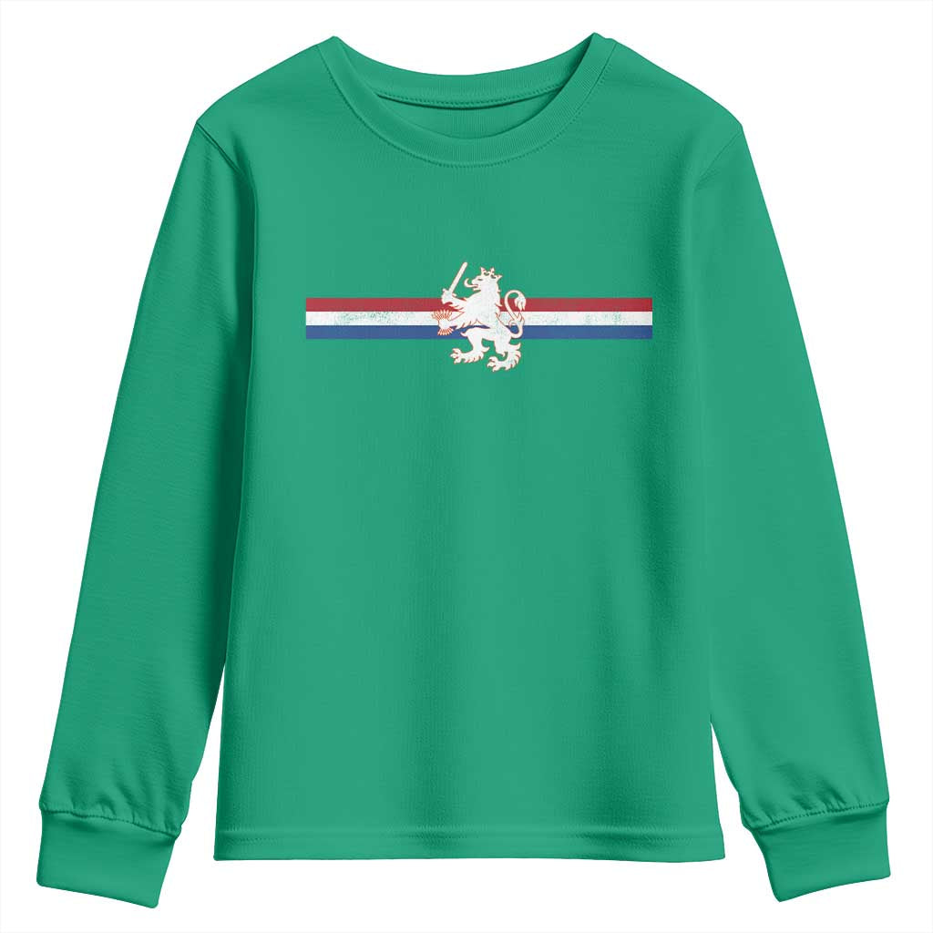 Nederland Dutch Republic Lion Vintage Holland Flag Youth Sweatshirt