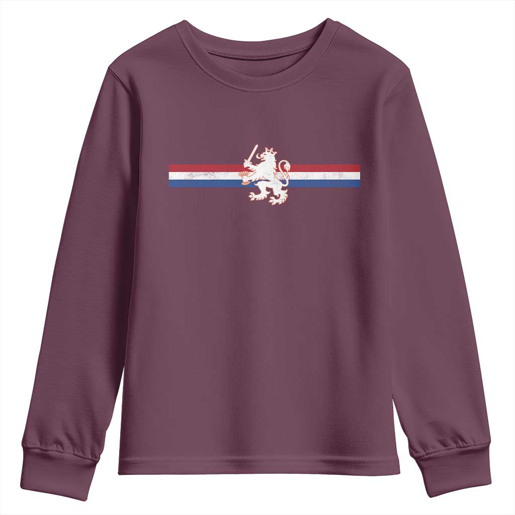 Nederland Dutch Republic Lion Vintage Holland Flag Youth Sweatshirt