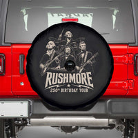 Rushmore 250th Birthday Tour Spare Tire Cover Funny Presidents Rockstar Music