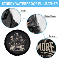Rushmore 250th Birthday Tour Spare Tire Cover Funny Presidents Rockstar Music