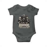 Rushmore 250th Birthday Tour Baby Onesie Funny Presidents Rockstar Music