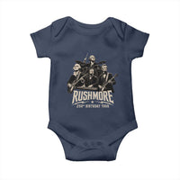 Rushmore 250th Birthday Tour Baby Onesie Funny Presidents Rockstar Music