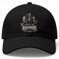 Rushmore 250th Birthday Tour Baseball Cap Funny Presidents Rockstar Music