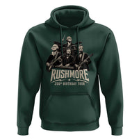 Rushmore 250th Birthday Tour Hoodie Funny Presidents Rockstar Music