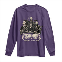 Rushmore 250th Birthday Tour Long Sleeve Shirt Funny Presidents Rockstar Music