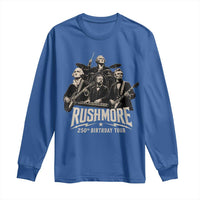 Rushmore 250th Birthday Tour Long Sleeve Shirt Funny Presidents Rockstar Music