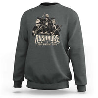 Rushmore 250th Birthday Tour Sweatshirt Funny Presidents Rockstar Music