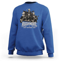 Rushmore 250th Birthday Tour Sweatshirt Funny Presidents Rockstar Music