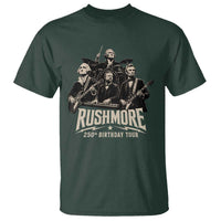 Rushmore 250th Birthday Tour T Shirt Funny Presidents Rockstar Music