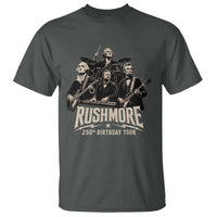 Rushmore 250th Birthday Tour T Shirt Funny Presidents Rockstar Music