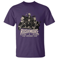Rushmore 250th Birthday Tour T Shirt Funny Presidents Rockstar Music