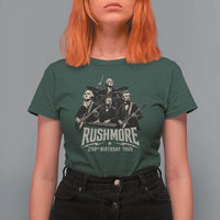 Rushmore 250th Birthday Tour T Shirt For Women Funny Presidents Rockstar Music