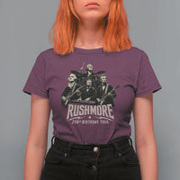 Rushmore 250th Birthday Tour T Shirt For Women Funny Presidents Rockstar Music