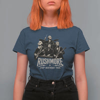 Rushmore 250th Birthday Tour T Shirt For Women Funny Presidents Rockstar Music