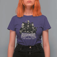 Rushmore 250th Birthday Tour T Shirt For Women Funny Presidents Rockstar Music