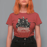 Rushmore 250th Birthday Tour T Shirt For Women Funny Presidents Rockstar Music