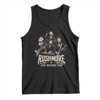 Rushmore 250th Birthday Tour Tank Top Funny Presidents Rockstar Music