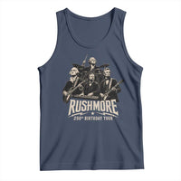 Rushmore 250th Birthday Tour Tank Top Funny Presidents Rockstar Music