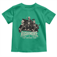 Rushmore 250th Birthday Tour Toddler T Shirt Funny Presidents Rockstar Music