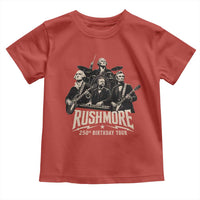 Rushmore 250th Birthday Tour Toddler T Shirt Funny Presidents Rockstar Music