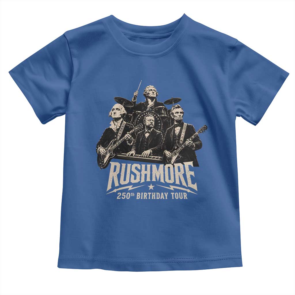 Rushmore 250th Birthday Tour Toddler T Shirt Funny Presidents Rockstar Music