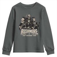 Rushmore 250th Birthday Tour Youth Sweatshirt Funny Presidents Rockstar Music
