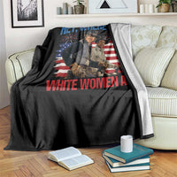 Hey Where The White Women At 4th of July Meme 70s Movie Throw Blanket