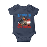Hey Where The White Women At 4th of July Meme 70s Movie Baby Onesie