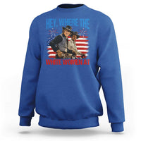 Hey Where The White Women At 4th of July Meme 70s Movie Sweatshirt