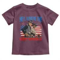 Hey Where The White Women At 4th of July Meme 70s Movie Toddler T Shirt