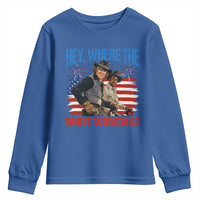 Hey Where The White Women At 4th of July Meme 70s Movie Youth Sweatshirt