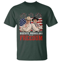 Biscuits Whores And Freedom Funny Western Cowboy 4th of July T Shirt