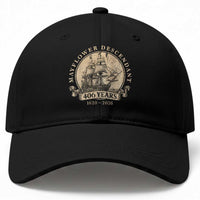 Mayflower Descendant Baseball Cap 406 Years Pilgrim Fathers Thanksgiving History