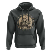 Mayflower Descendant Hoodie 406 Years Pilgrim Fathers Thanksgiving History
