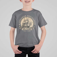 Mayflower Descendant T Shirt For Kid 406 Years Pilgrim Fathers Thanksgiving History