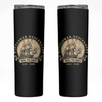 Mayflower Descendant Skinny Tumbler 406 Years Pilgrim Fathers Thanksgiving History