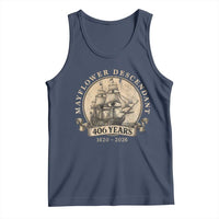 Mayflower Descendant Tank Top 406 Years Pilgrim Fathers Thanksgiving History
