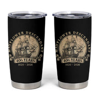 Mayflower Descendant Tumbler Cup 406 Years Pilgrim Fathers Thanksgiving History