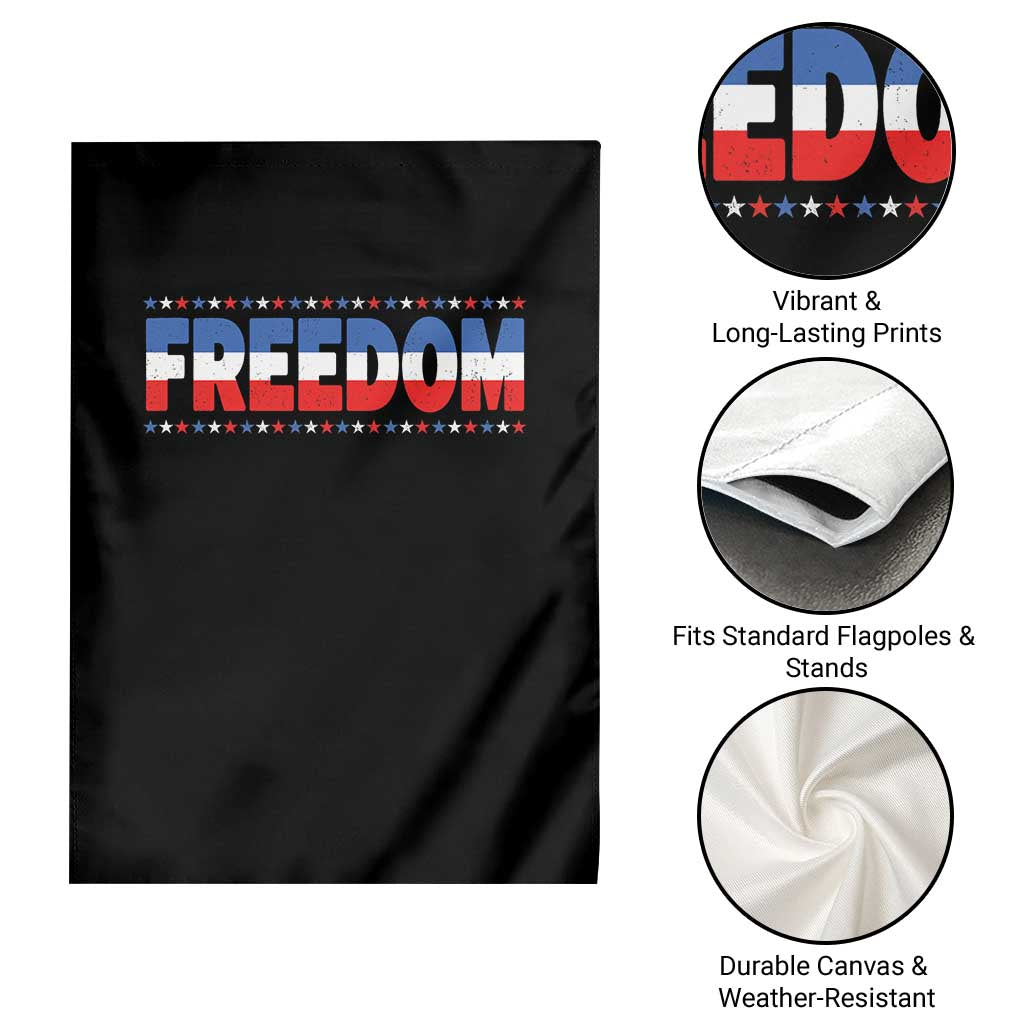 Freedom Funny 4th of July Couple Matching Garden Flag