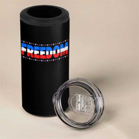 Freedom Funny 4th of July Couple Matching 4 in 1 Can Cooler Tumbler