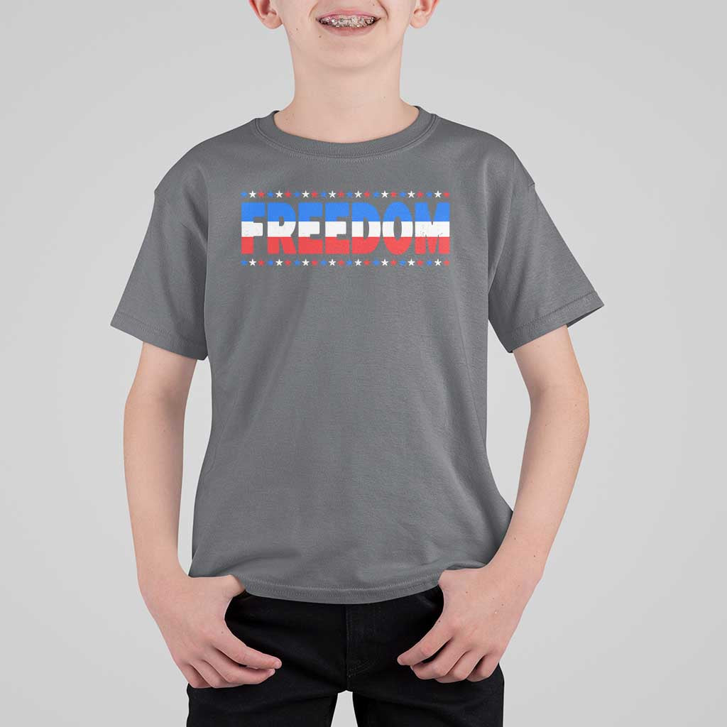 Freedom Funny 4th of July Couple Matching T Shirt For Kid